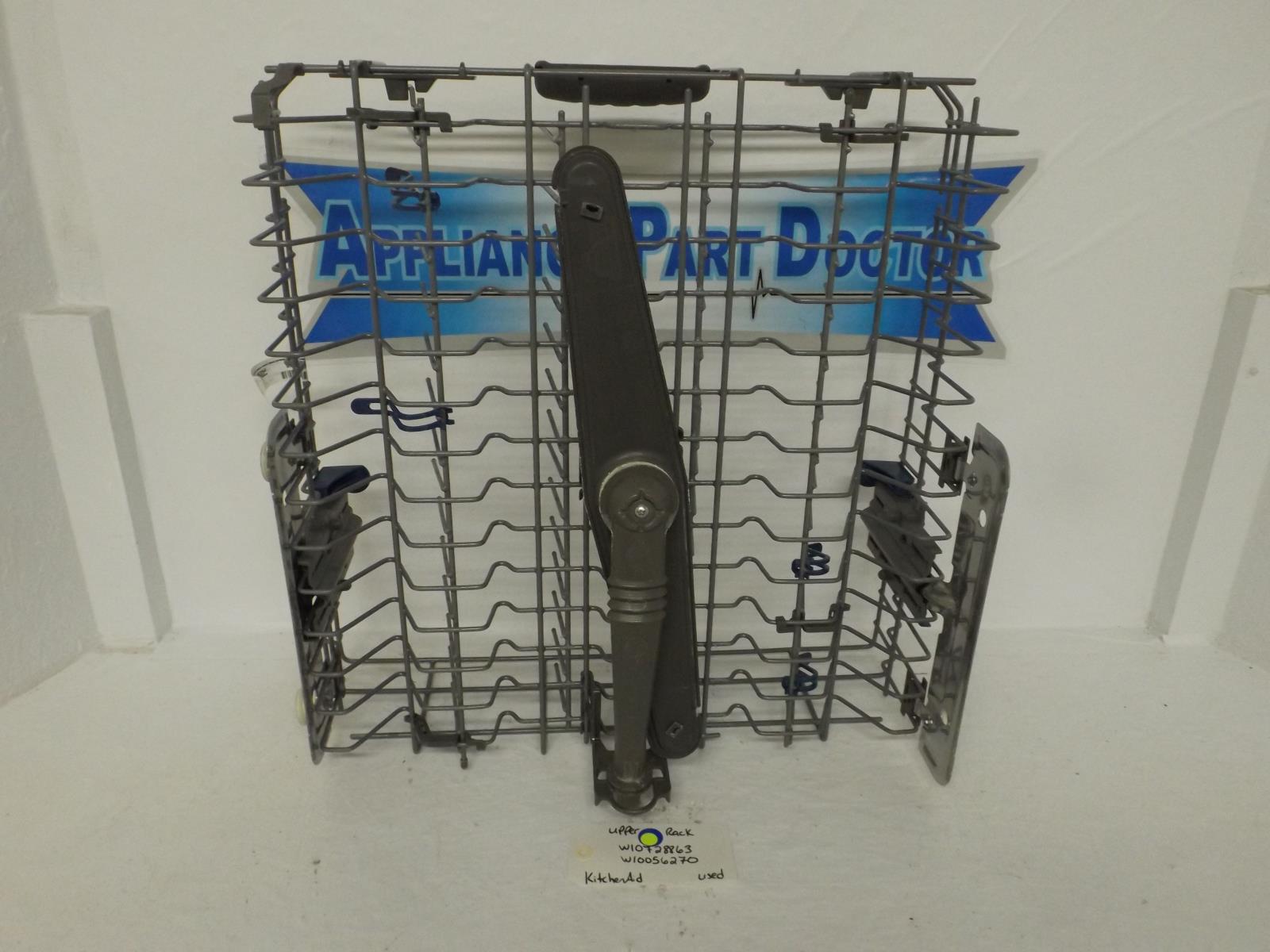 KitchenAid Dishwasher W10728863 W10056270 Upper Rack Used KitchenAid Dishwasher W10728863 W10056270 Upper Rack Used